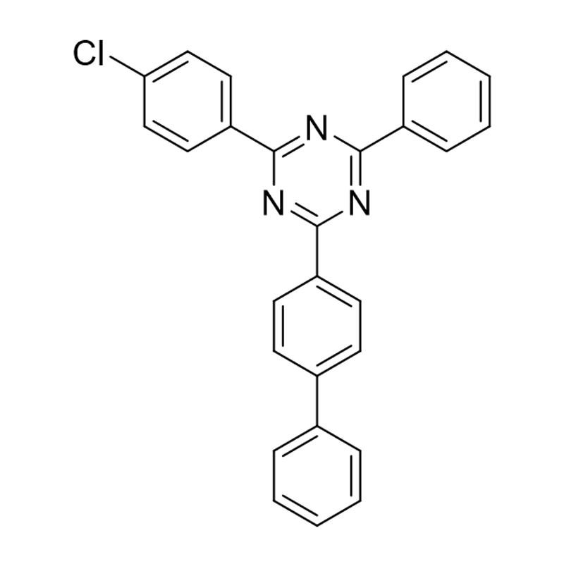 2-(bifenyl-4-yyli)-4-(4-kloorifenyyli)-6-fenyyli-1,3,5-triatsiini