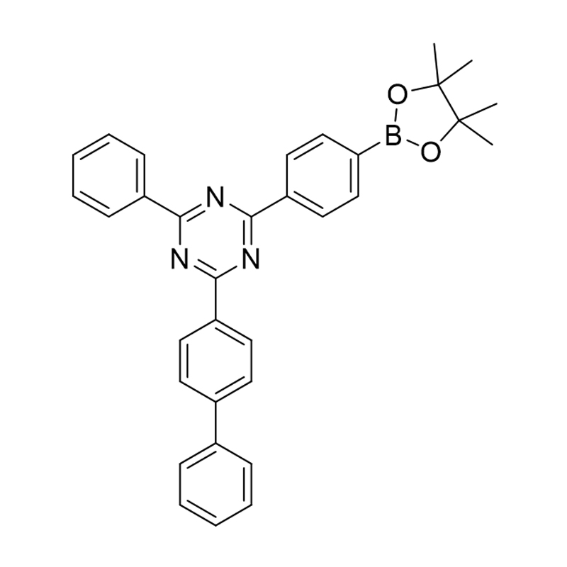2-([1,1'-bifenyl]-4-yyli)-4-fenyyli-6-(4-(4,4,5,5-tetrametyyli-1,3,2-dioksaborolan-2-yyli)fenyyli )-1,3,5-triatsiini