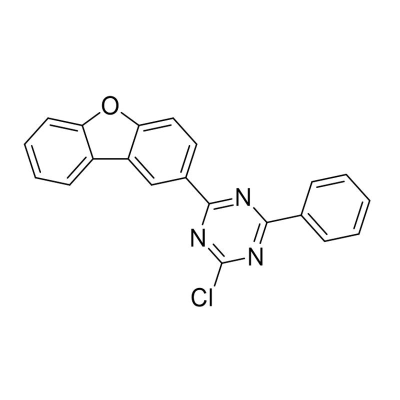 2-kloori-4-(dibentso[b,d]furan-2-yyli)-6-fenyyli-1,3,5-triatsiini